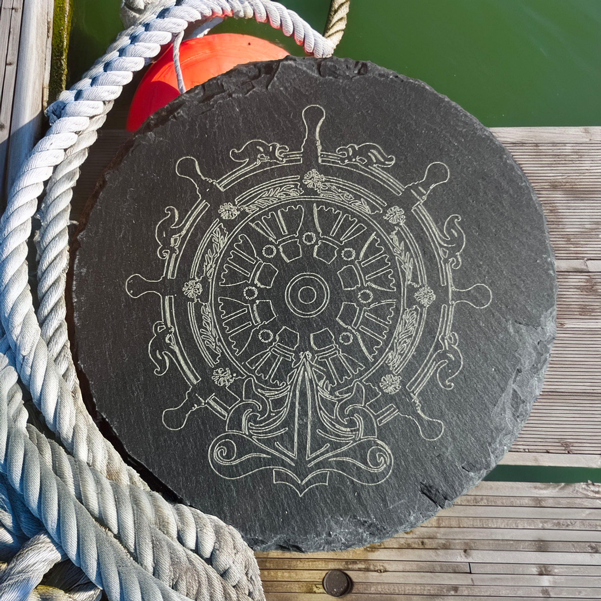 Slate Nautical Coaster set