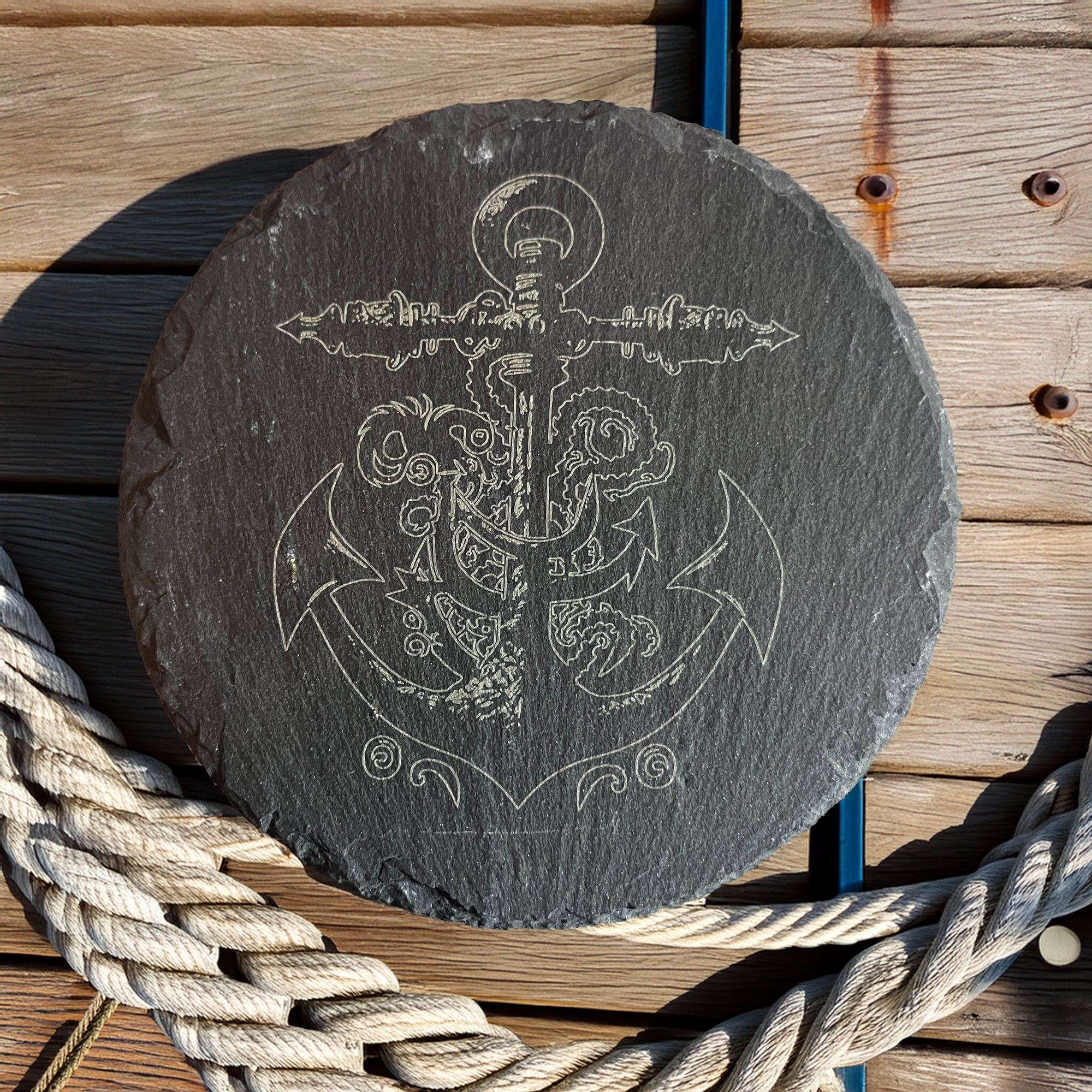Slate Nautical Coaster set