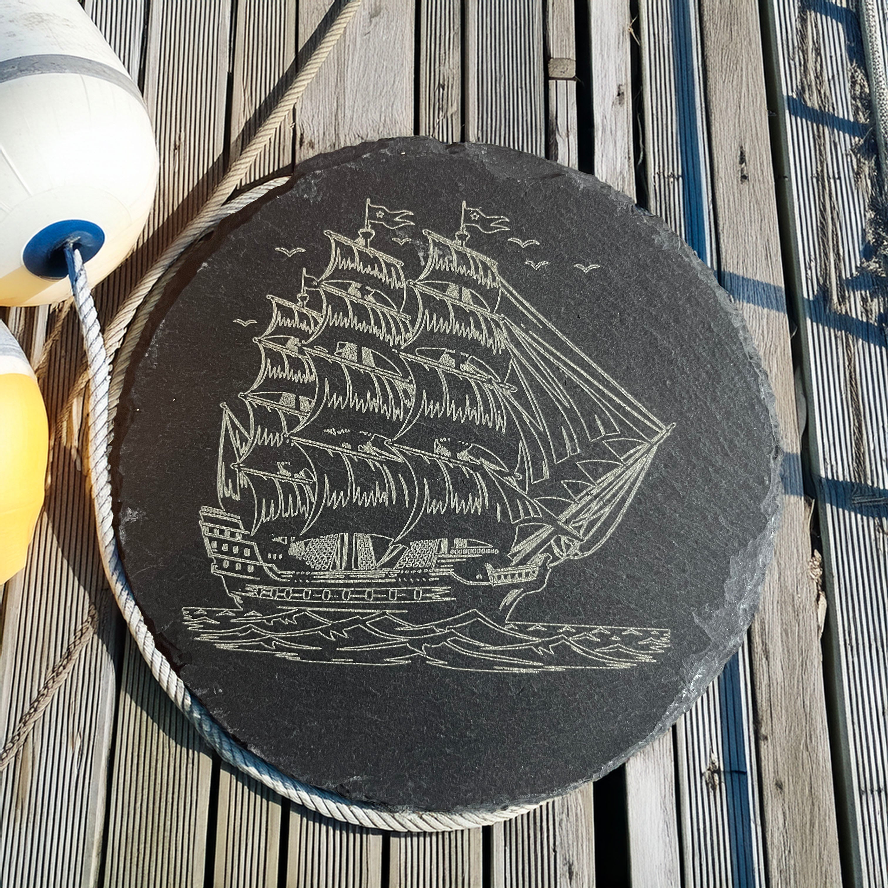 Slate Nautical Coaster set