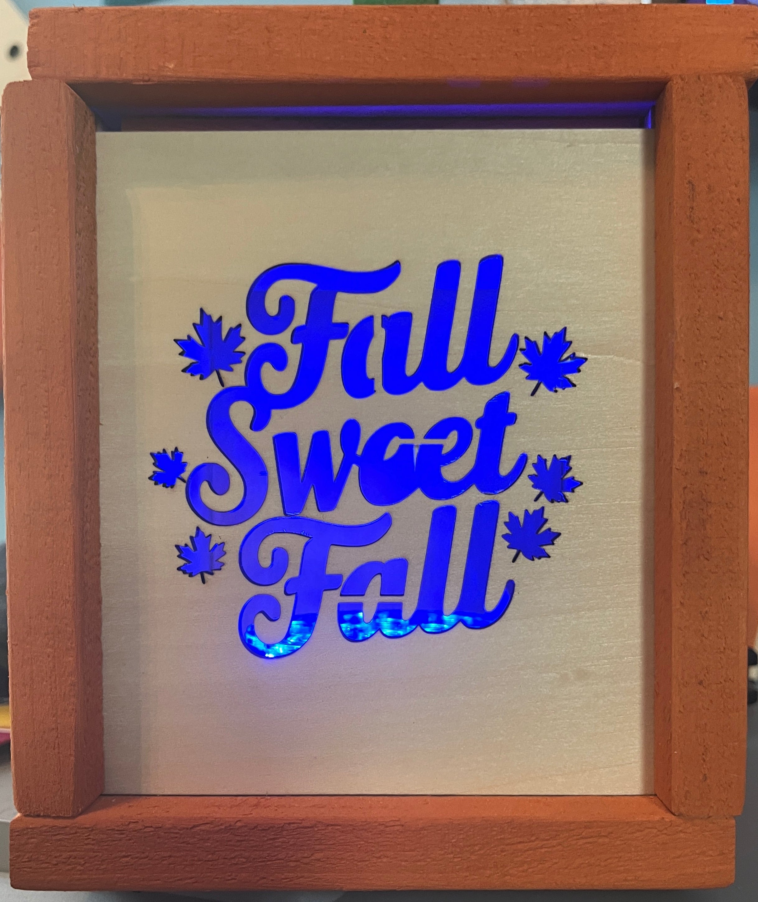 Handcrafted “Fall Sweet Fall” Lantern