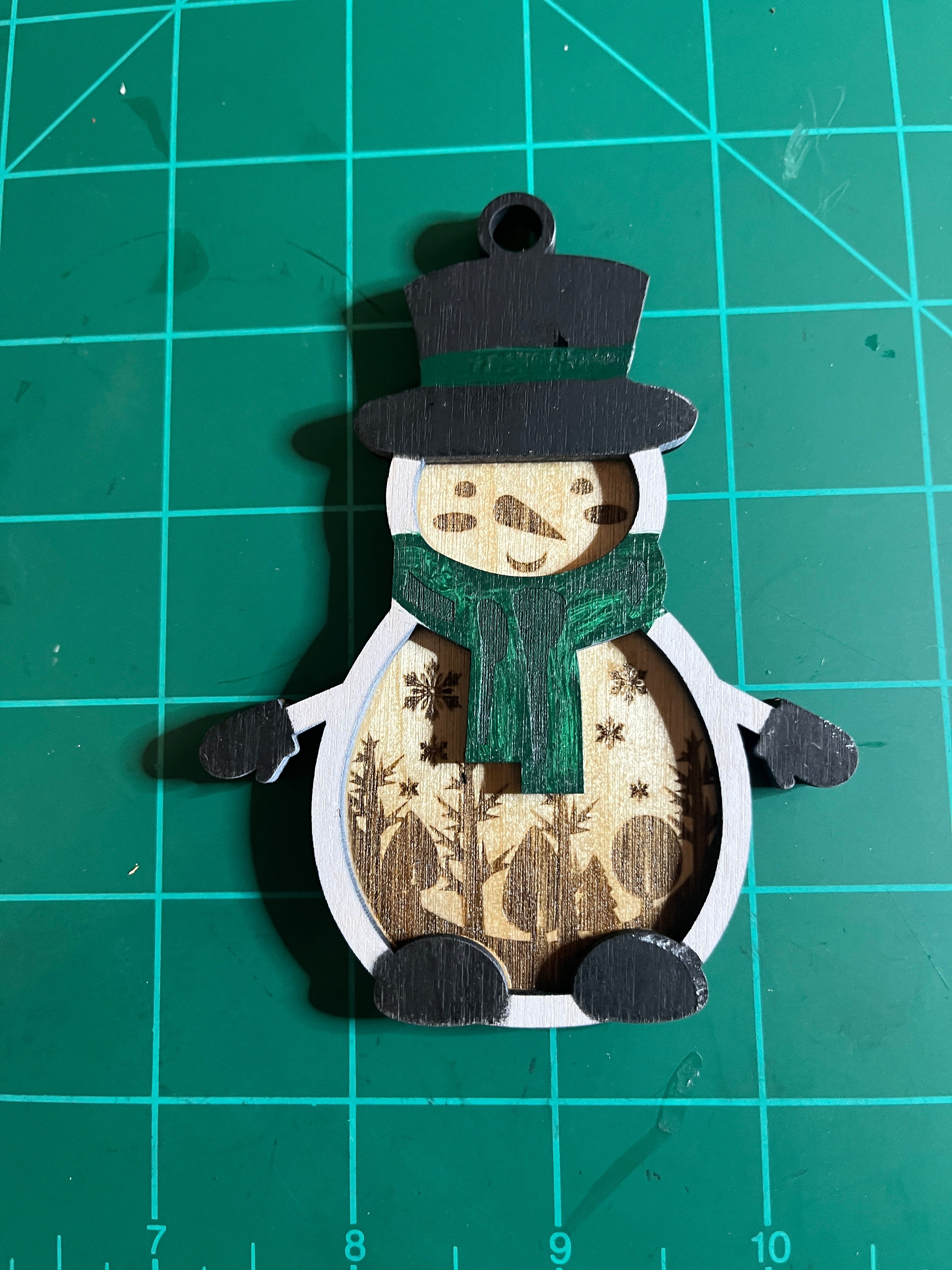 Handcrafted Snowman Ornament