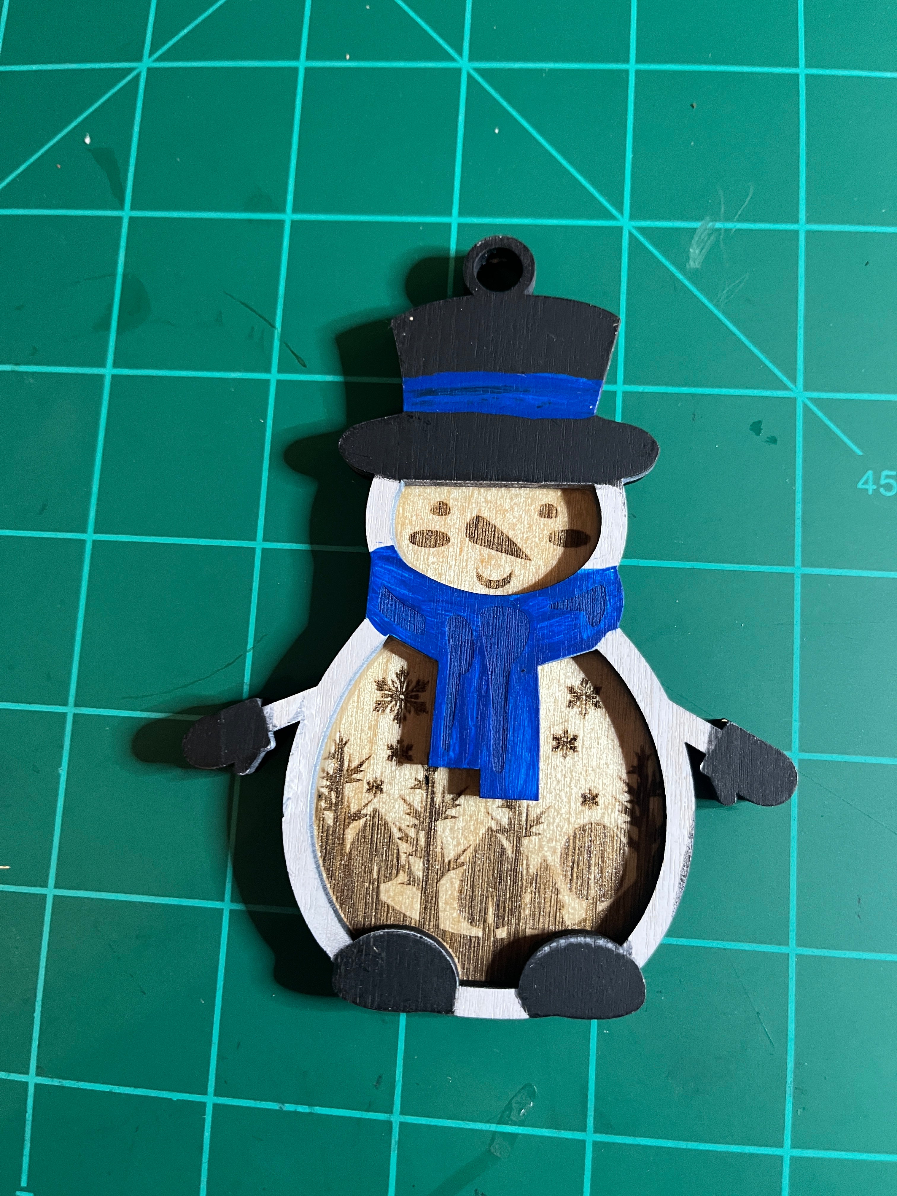 Handcrafted Snowman Ornament