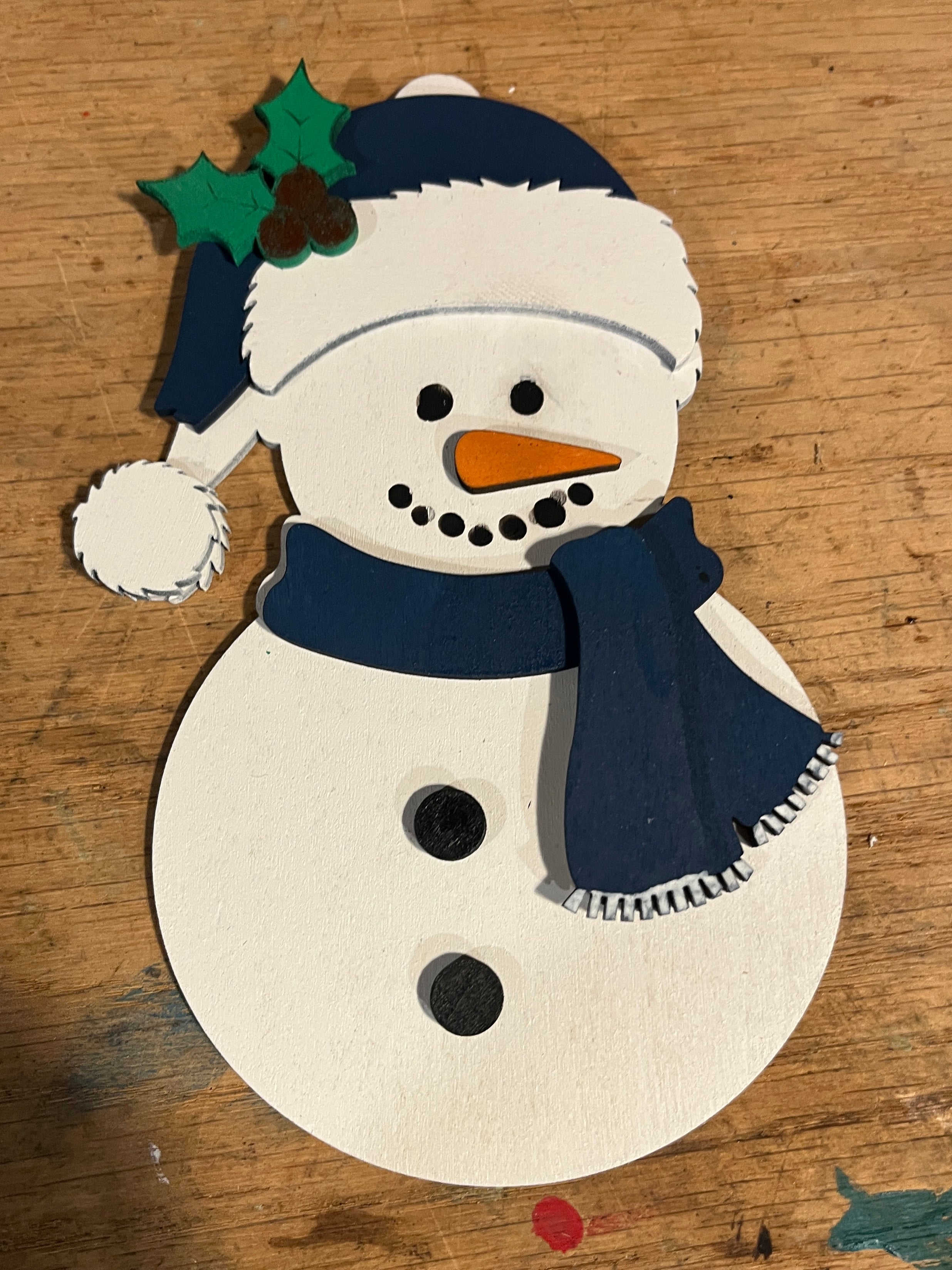 Handcrafted Snowman Ornaments - 3 Styles