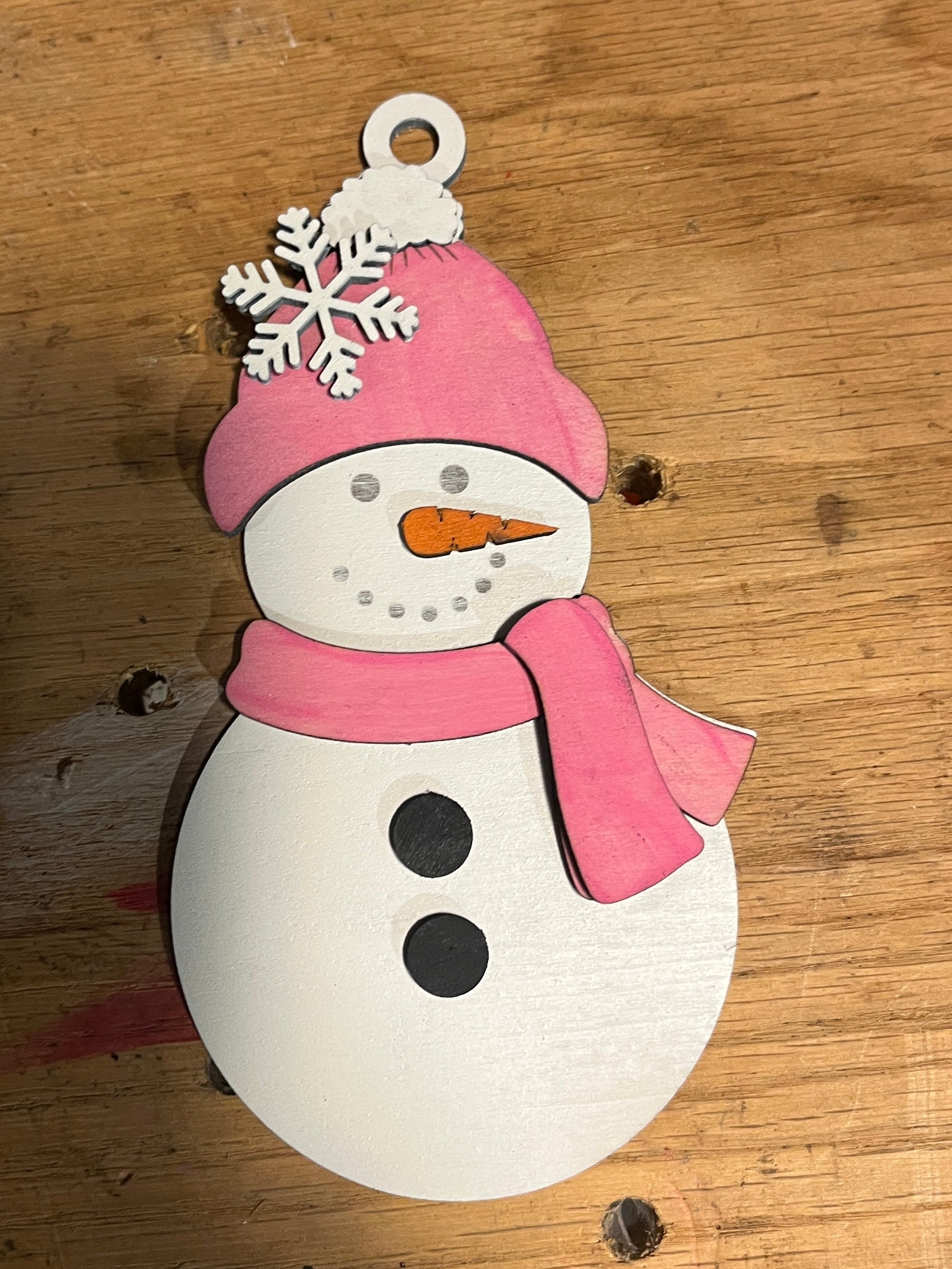 Handcrafted Snowman Ornaments - 3 Styles