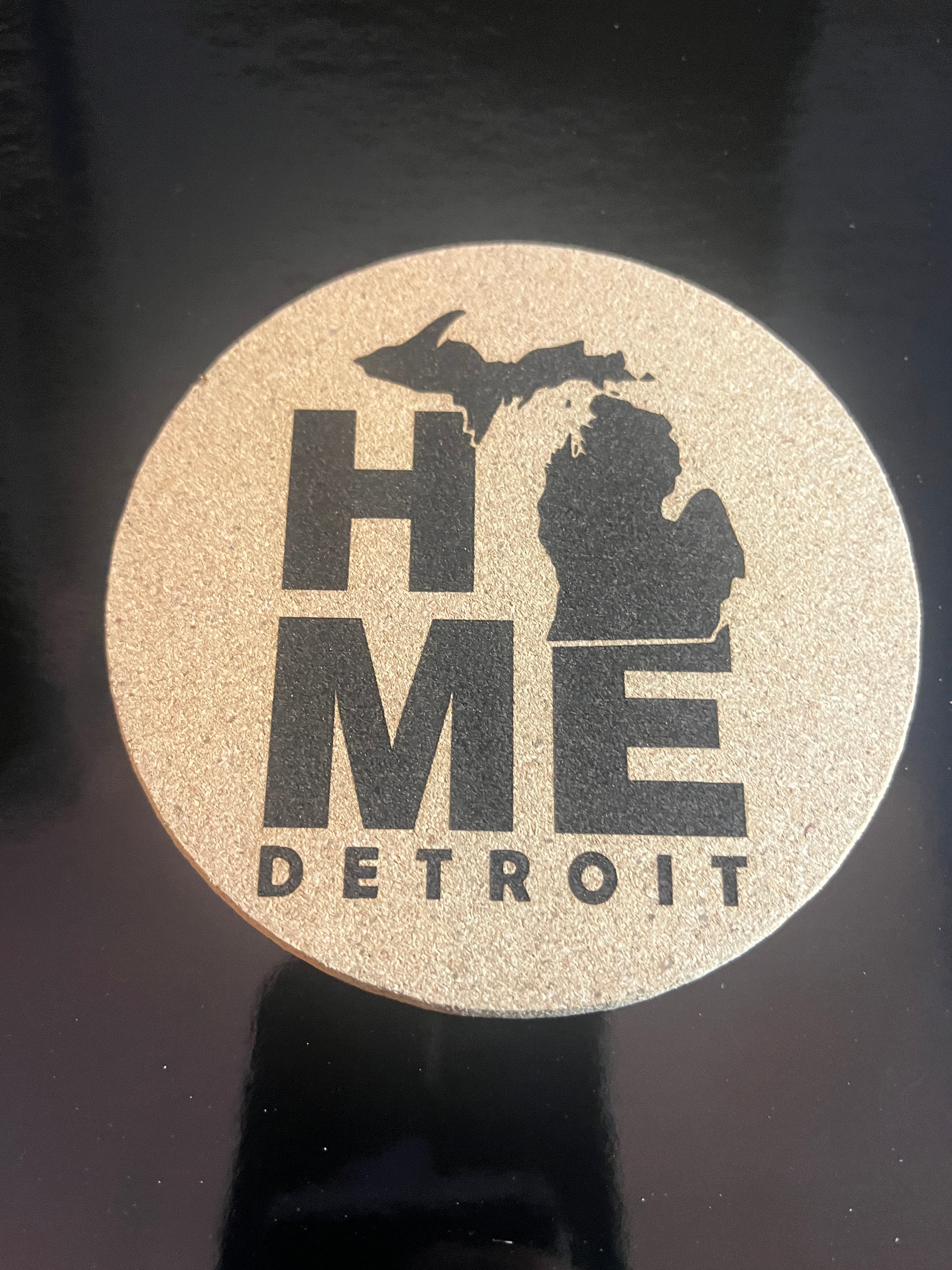 Detroit Cork Coaster - Home